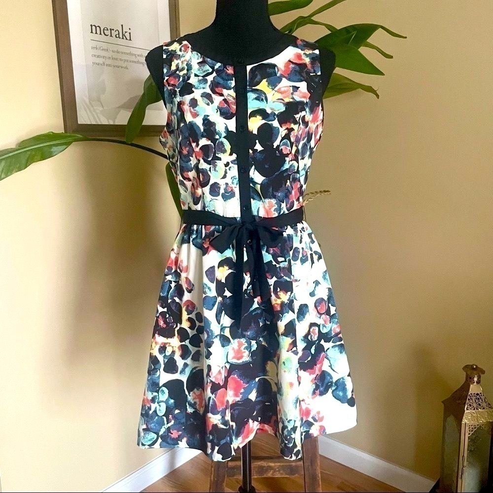 𝅺Mac + Jac Watercolor Print Dress